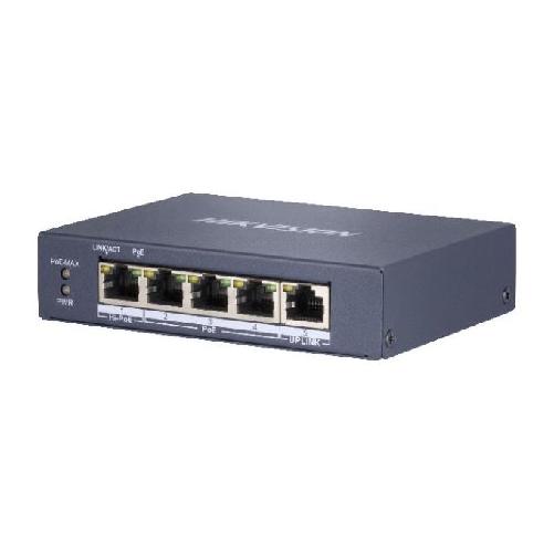 Hikvision DS-3E0505HP-E switch di rete Non gestito Gigabit Ethernet (10/100/1000) Supporto Power over Ethernet (PoE) Blu