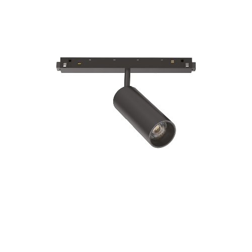 Faretto Binario Singolo Dali Ego Alluminio Nero 1 Luce 12W 3000K Luce Calda