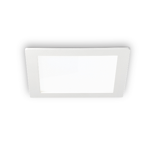 Faretto Da Incasso Quadrato Moderno Groove Alluminio Bianco Led 30W 3000K