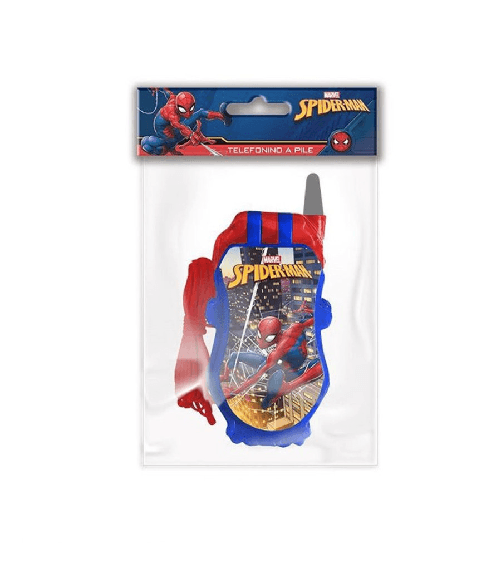 Trade Shop Traesio-telefono A Pile Spider Man Uomo Ragno Gioco Giocattolo Bambini Con Luci E Suoni -
