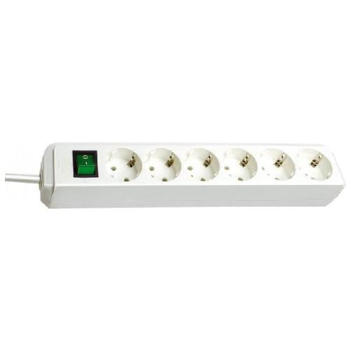 Brennenstuhl Eco prolunghe e multiple 1,5 m 6 presa(e) AC Bianco