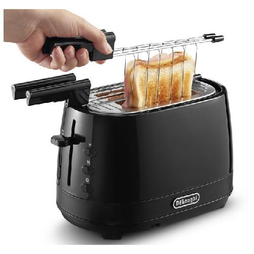 Delonghi De’Longhi CTLAP2203.BK 2 fetta/e 550 W Nero De’Longhi CTLAP2203.BK 2 fetta/e 550 W Nero