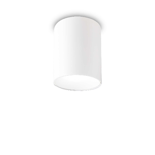 Plafoniera Moderna Nitro Round Alluminio Bianco Led 10W 3000K Luce Calda