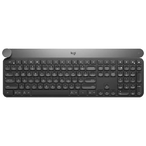 Logitech Craft Advanced keyboard with creative input dial tastiera Universale RF senza fili + Bluetooth QWERTY Italiano Nero, Grigio
