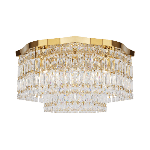 Plafoniera Contemporanea Dune Metallo Oro 6 Luci