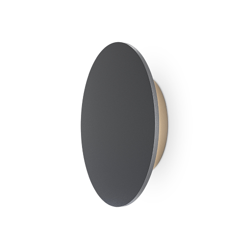 Lampada Da Parete Moderna Da Esterno Metallo Grafite Luce Led 12W Ip65