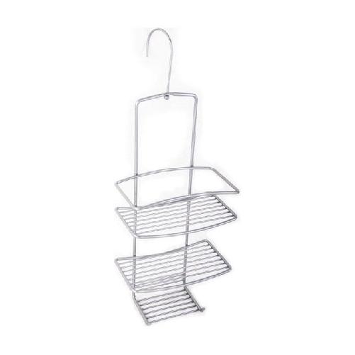 Metaltex Mensola da appendere con 3 ripiani Polytherm Onda Cm 18X11 H 48 Metaltex "Onda Shower Shelf, Silver, 18 x 11 x 48 cm