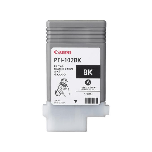 CANON SERBATOIO INCH. NERO PFI-102BK SINGOLO (130ml) 0895B001 x iPF 610/710/720/605/510 Canon PFI-102BK cartuccia d'inchiostro Originale Nero