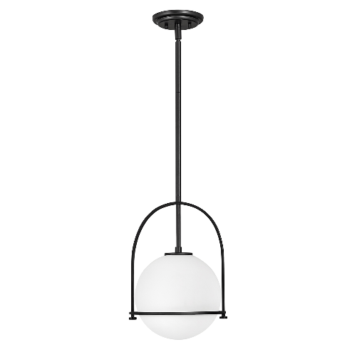 Sospensione Industrial Nordica Somerset Acciaio Nero 1 Luce E27
