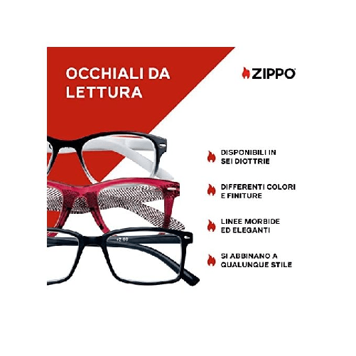 Zippo 31Z-B24-RED Occhiali da Lettura 1.50