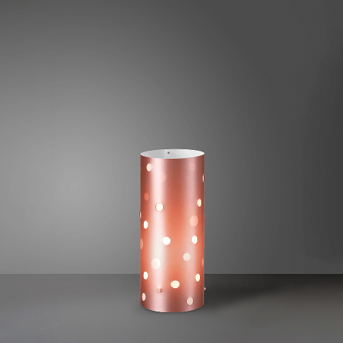 Lampada Da Scrivania-Ufficio Moderna Pois Polilux Â Pink Metal 1 Luce E27