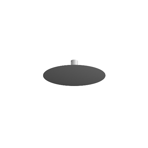 Plafoniera Moderna Disk Metallo Grigio Antracite 7 Luci Gx53