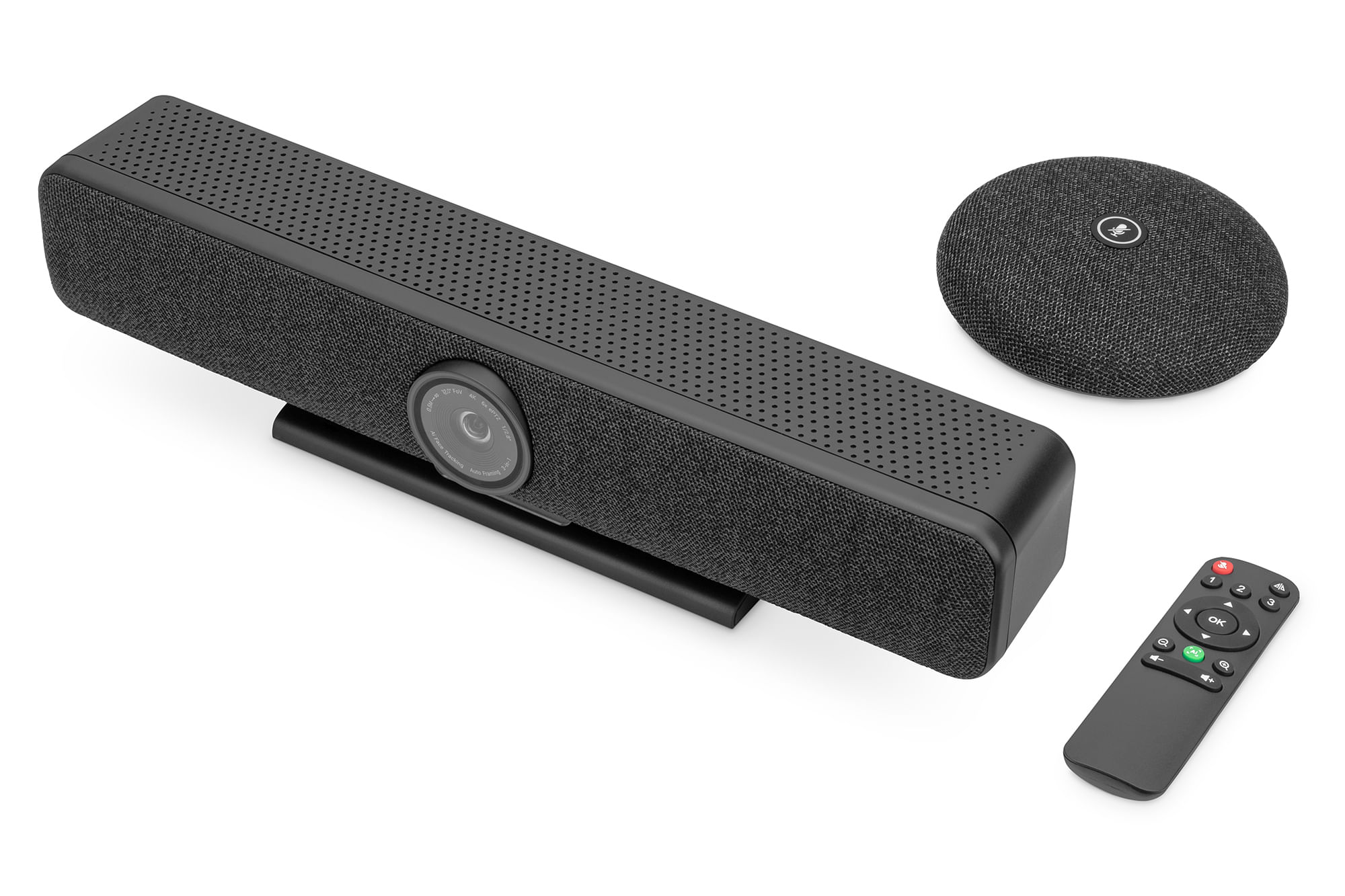 Digitus Barra video all-in-one 4K Pro - sistema per videconferenze (4K ALL-IN-ONE VIDEO BAR - SET EPTZ AI 4+1X MIC 1XSPE Digitus 4K All-In-One Video B