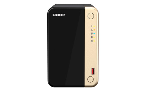 QNAP TS-264 NAS Tower Intel Celeron N5095 8 GB QNAP QTS Nero, Oro