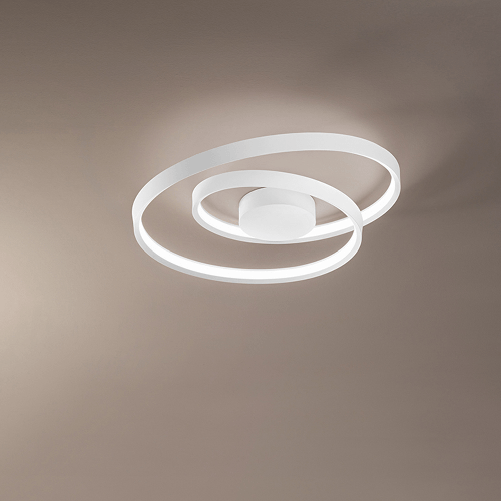Plafoniera Moderna Ritmo Bianco Led