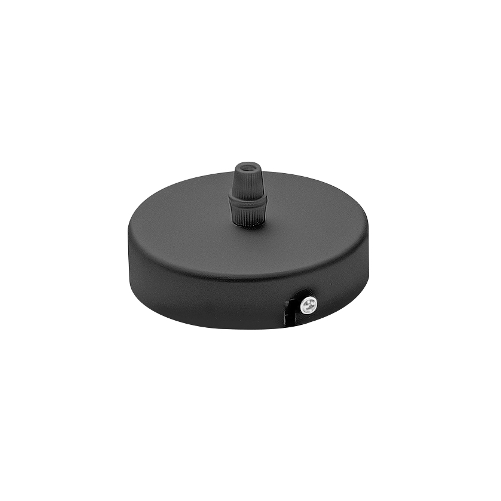 Rosone Per Serie Flash Flip Flute Metallo Nero Satinato 1 Foro