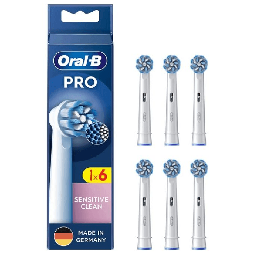 Braun Oral-B Sensitive Clean 6 pz Bianco Oral-B Sensitive Clean 6 pz Bianco