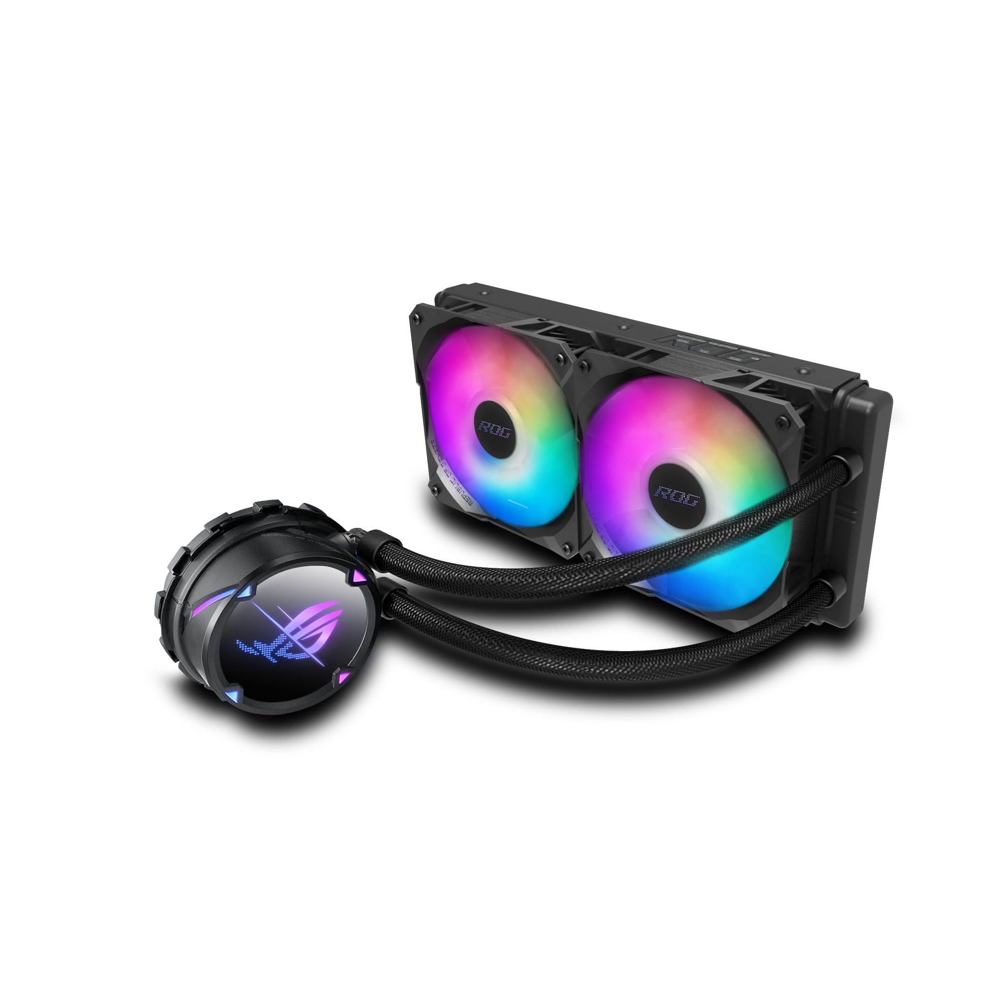 ASUS ROG Strix LC II 240 ARGB Processore Raffreddatore di liquidi tutto in uno 12 cm Nero, Bianco (Asus ROG STRIX LC II ASUS ROG Strix LC II 240 ARGB