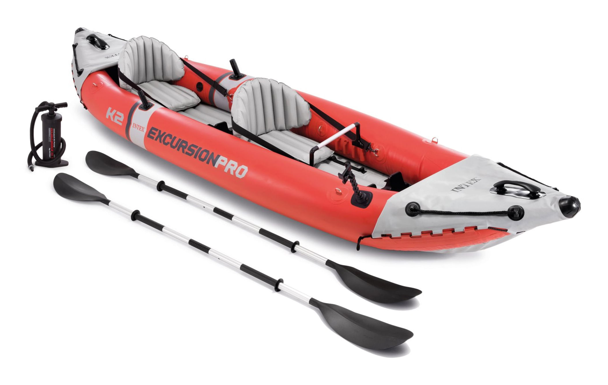 Intex Canoa Escursione Pro Kayak, Lamina Super Resistente con Remi e Pompa 384x94x46cm Intex Excursion Pro 2 persona(e) Viaggio/Svago Canotto gonfiabi