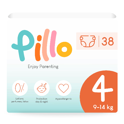 Pannolini Pillo Enjoy Taglia 4 Maxi (9-14 kg) - Confezione da 38 Pezzi
