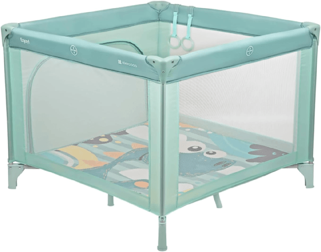 Kikkaboo Box Pieghevole Quadrato ENJOY MINT DINO