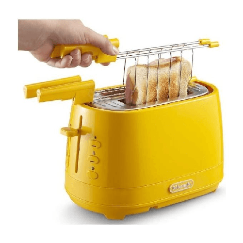 DeLonghi CTLAP2203.Y tostapane 2 fetta/e Giallo 550 W De’Longhi CTLAP2203.Y 2 fetta/e 550 W Giallo