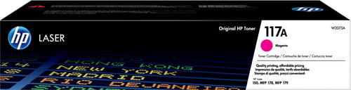 HP Toner 117A W2073A Cartuccia Originale da 700 Pagine Compatibile con Stampanti HP Toner Color LaserJet Serie 150 e HP HP Cartuccia toner magenta per