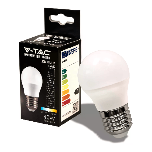V-TAC Lampadina LED E27 45W G45 4000K