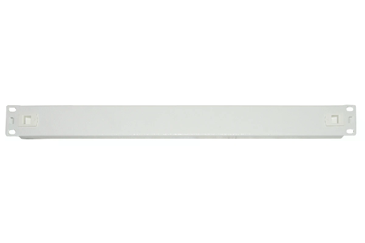 Pannello Cieco 1 Unita' Per Armadi Rack 19 Colore Grigio Chiusura A Scatto