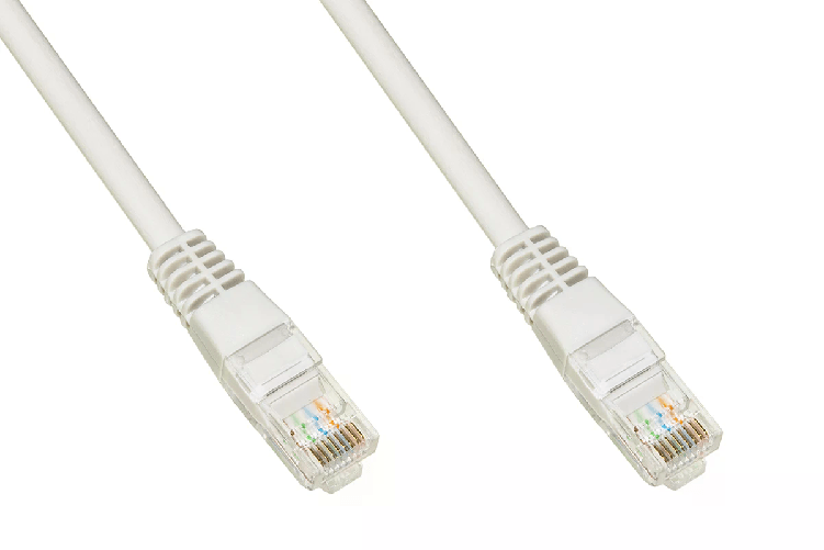 Cavo Rete Utp Cat. 5E Non Schermato Mt. 2 Colore Grigio