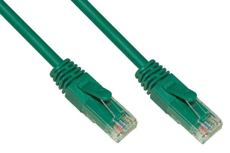 Link Cavo di Rete Categoria 6a Non Schermato Utp Awg24 Verde Halogenfree 025mt