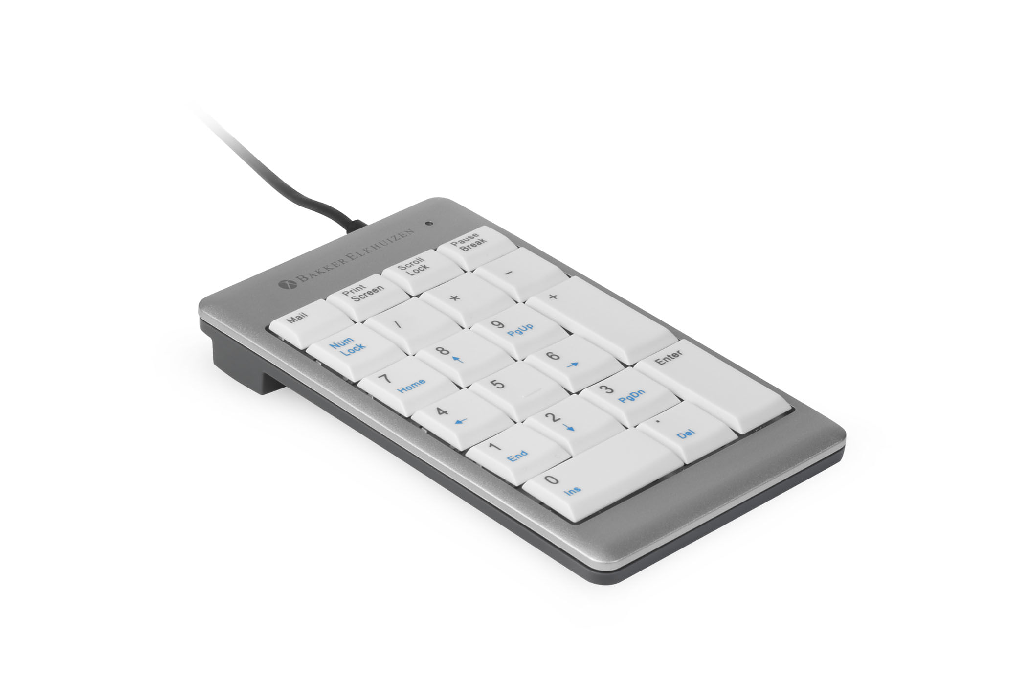 Bakker Elkhuizen BakkerElkhuizen UltraBoard 955 Numeric tastierino numerico PC USB Grigio chiaro, Bianco BakkerElkhuizen UltraBoard 955 Numeric tastie