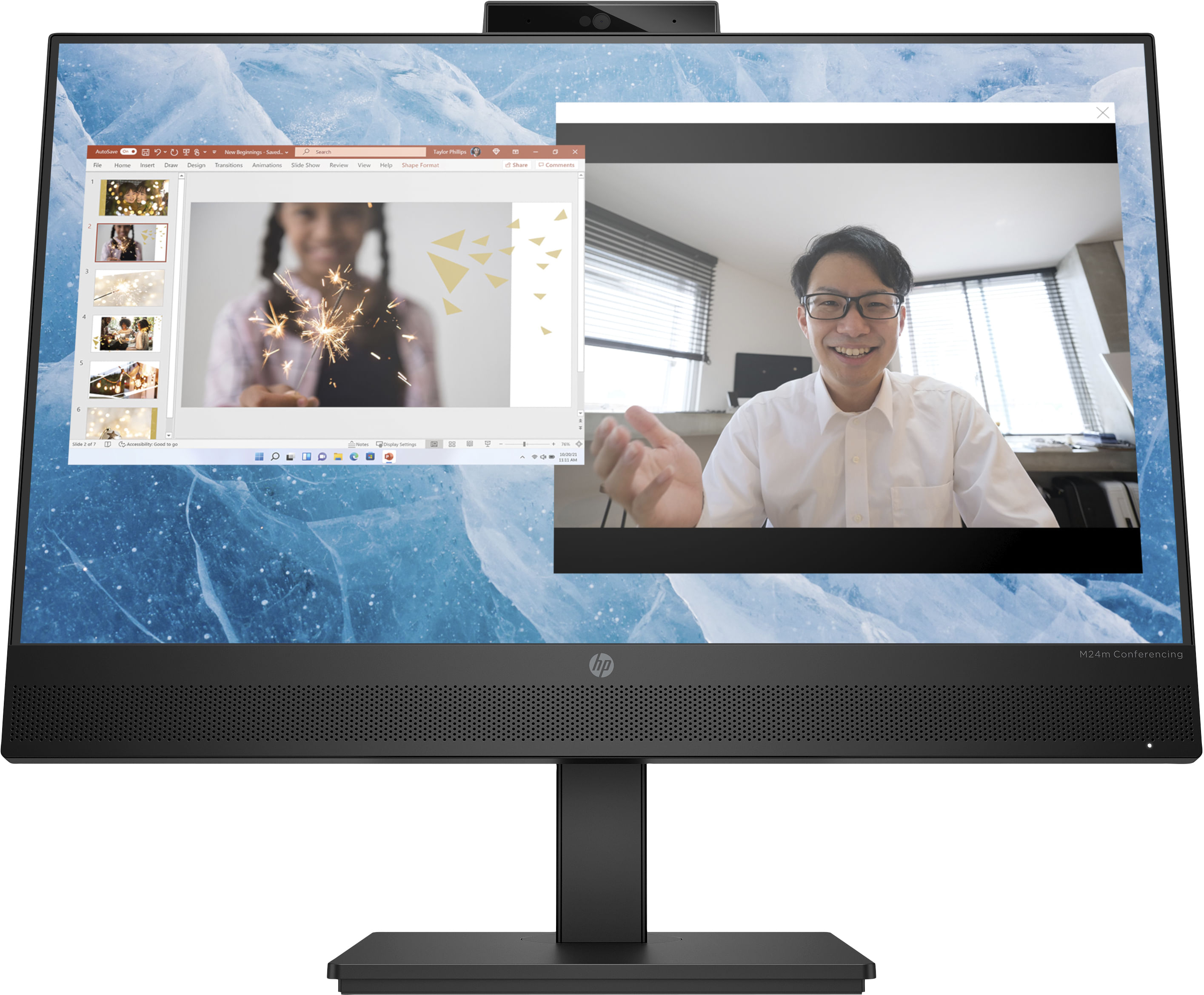 HP M24m Monitor PC 60,5 cm [23.8] 1920 x 1080 Pixel Full HD Nero (M24m 23.8 FHD USB-C Conferencing Monitor [1920x1080]/H HP M24m Monitor PC 60,5 cm (2