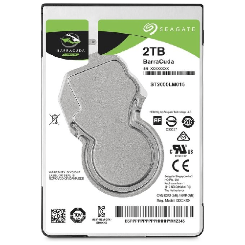 Seagate Barracuda 2.5" disco rigido interno 2 TB 5400 Giri/min 128 MB 2.5" Serial ATA III