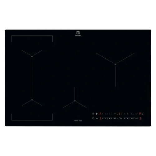 Electrolux EIS82449C Serie 700 SenseBoil Piano cottura a Induzione 4 Zone Infinite Connessione Hob2Hood 80 cm Electrolux EIS82449C Nero Da incasso 80