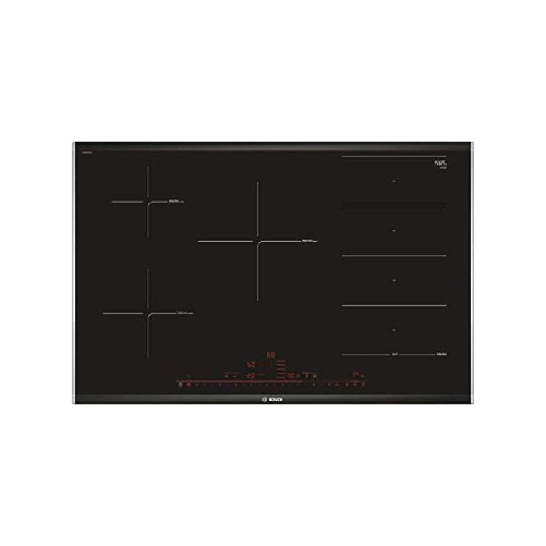 Bosch Serie 8 PXV875DC1E piano cottura Nero Da incasso 80 cm Piano cottura a induzione 5 Fornello(i)