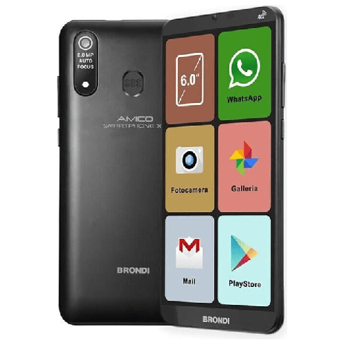 Brondi Amico Smartphone XL 6" Doppia SIM - Nero