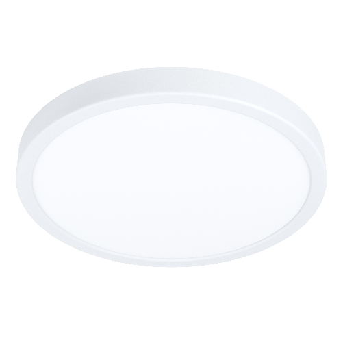 Eglo Plafoniera Moderna Fueva 5 Acciaio Bianco Led Integrato 20,5W 3000K Ip44 EGLO Fueva 5 illuminazione da soffitto LED