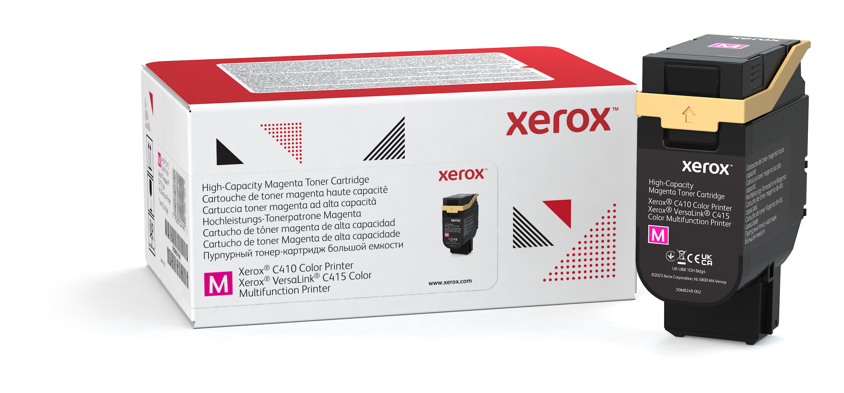 Xerox Cartuccia toner Magenta a Alta capacità da 7000 Pagine per Stampante a colori C410​/​multifunzione a colori Xerox Cartuccia toner Magenta a