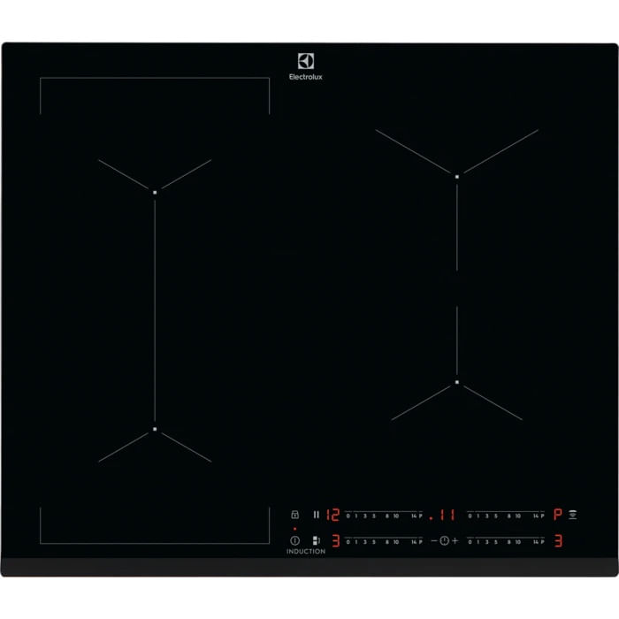 Electrolux EIL63443 Nero Da incasso 59 cm Piano cottura a induzione 4 Fornello(i)