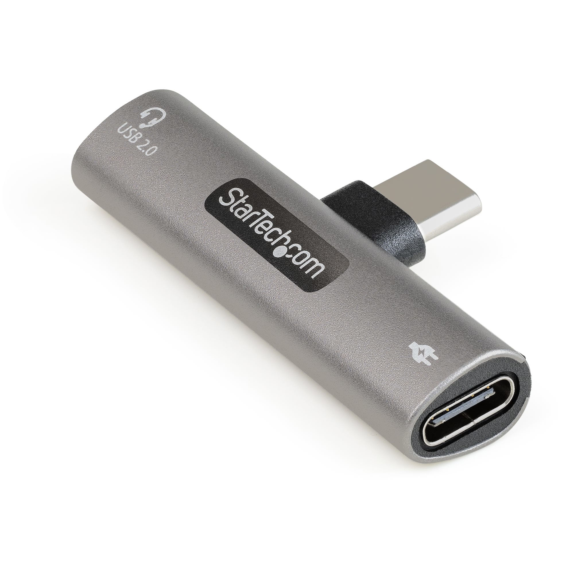 StarTech.com Adattatore USB C di ricarica e audio - Alimentatore USB-C con porta USB-C Audio per cuffie