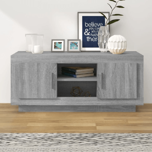 vidaXL Mobile TV Grigio Sonoma 102x35x45 cm in Legno Multistrato