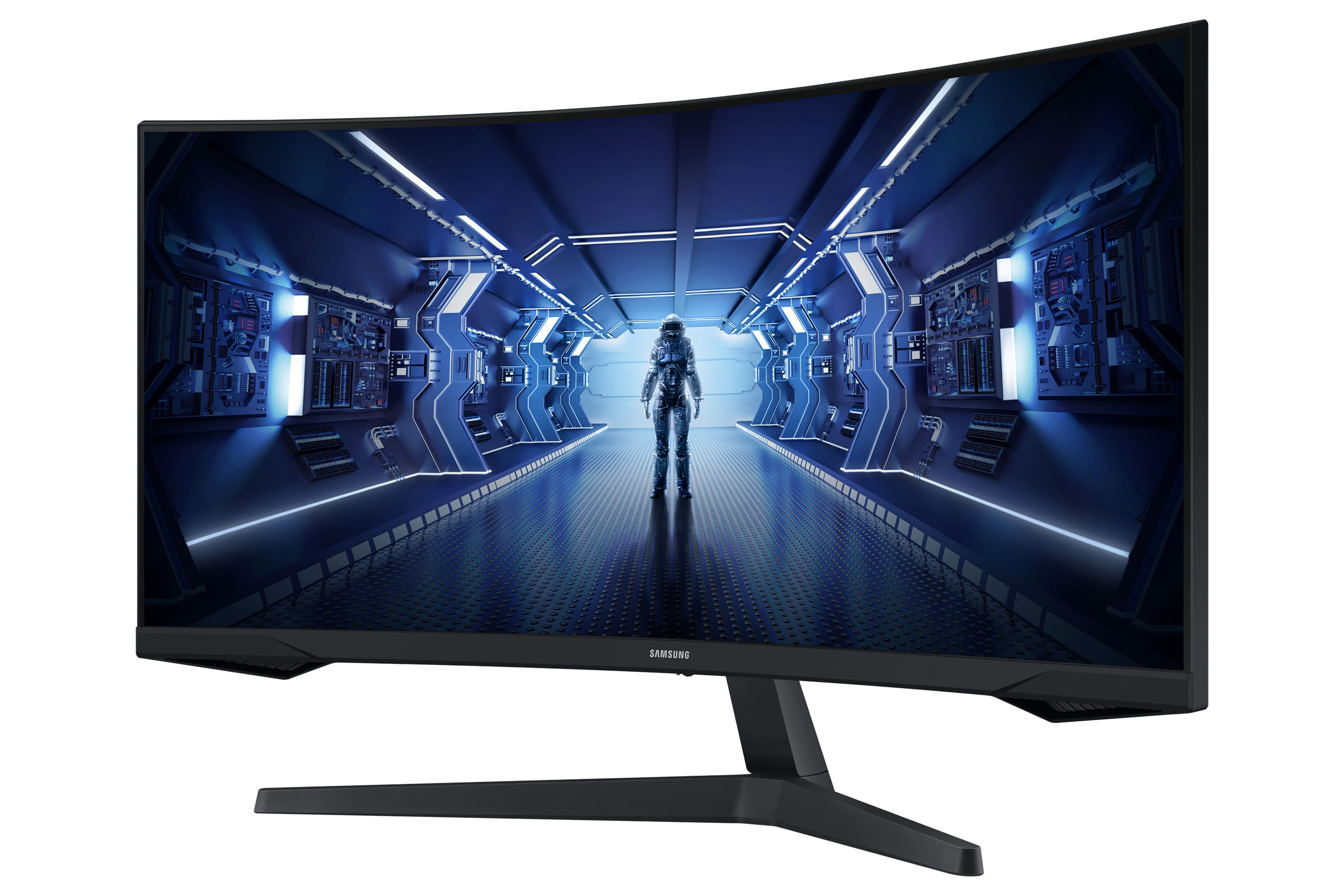 Samsung Monitor Gaming Odyssey G5 (C34G55), Curvo (1000R), 34'', 3440x1440 (Ultra WQHD), 21:9, HDR10, VA, 165 Hz, 1 ms Samsung Monitor Gaming Odyssey