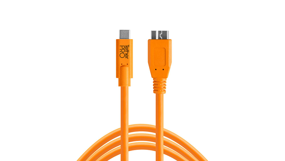 Tether Tools CUC3315-ORG cavo USB USB 3.2 Gen 1 (3.1 Gen 1) 4,6 m USB A Micro-USB B Arancione