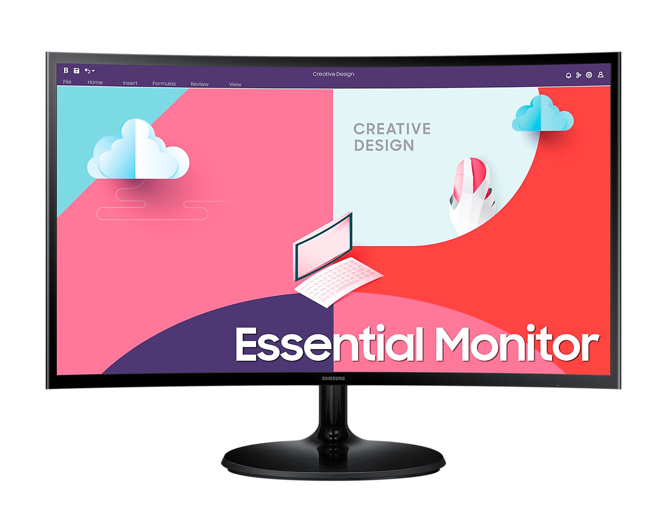 Samsung S36C Curved Monitor 68cm (27 pollici) (Full HD, VA, 4MS, 75Hz, HDMI, VGA, FreeSync) Samsung S36C LED display 68,6 cm (27") 1920 x 1080 Pixel F