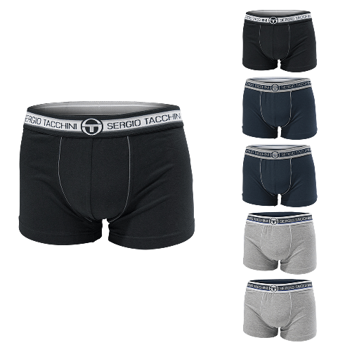 Set 6 Paia Boxer Uomo SERGIO TACCHINI Assortito Cotone Bielastico Art.9000 Colore Assortito,Taglia S