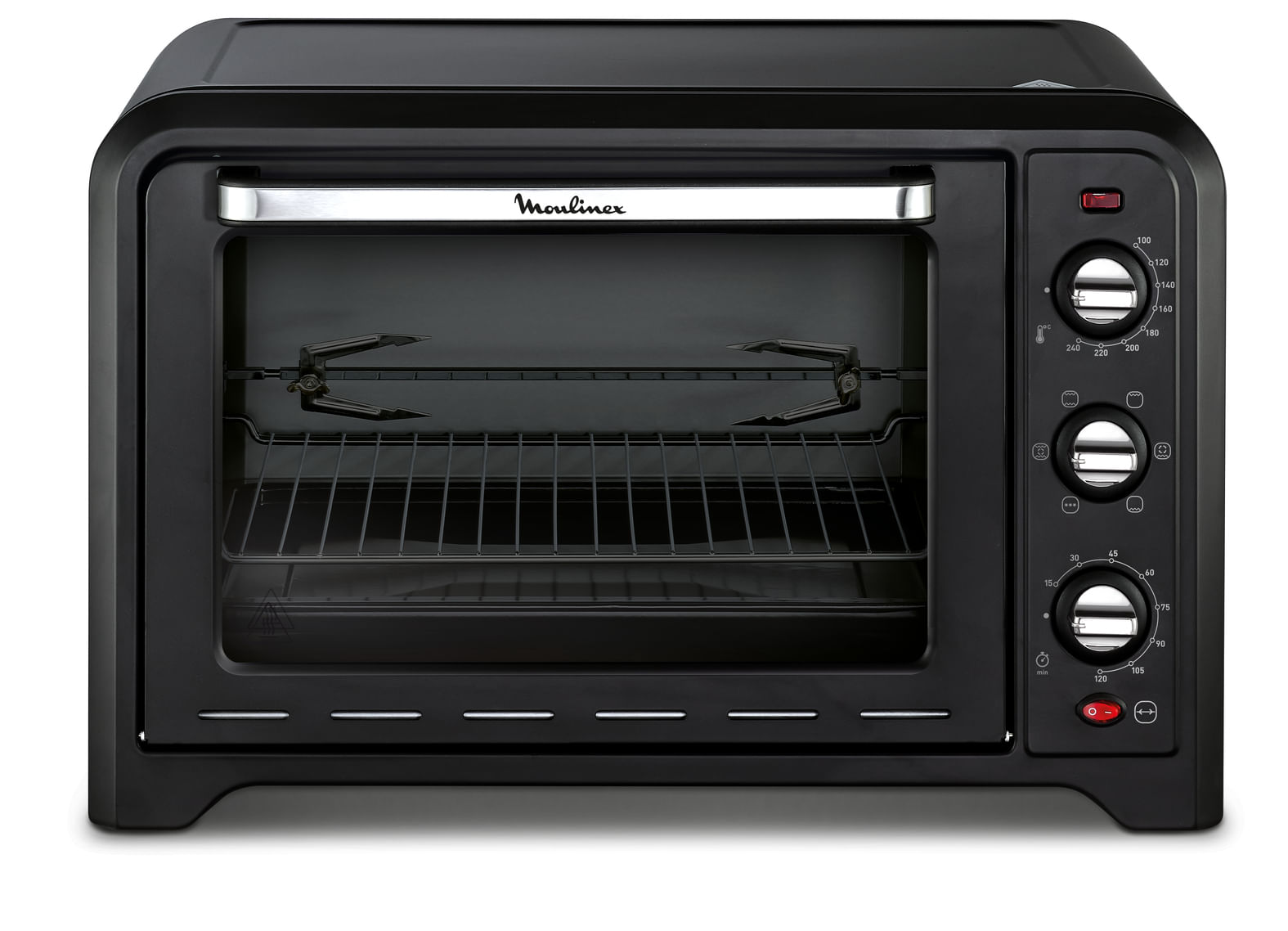 Moulinex OX4858 Optimo Forno Elettrico Ventilato Capacita' 39 Litri 2000W 7 modalita' di cottura Termostato 240° Nero Moulinex OX4858 Fornetto Optimo