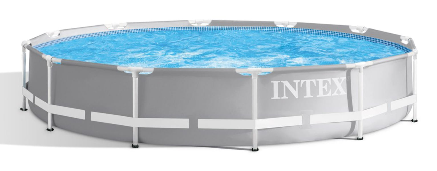 Intex 26712NP Piscina Fuori Terra Prisma Frame Rotonda Pompa Filtro 2006 L Intex 26712GN piscina fuori terra Piscina con bordi Piscina rotonda 6503 L