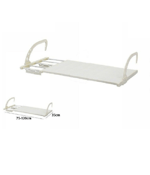 Stendibiancheria Balcone Stendi Biancheria Regolabile 75-120cm Davanzale 70518 -