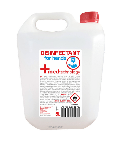 Trade Shop Traesio-liquido Igienizzante Per Sanificatore 5l Elimina Germi E Batteri Disinfettante -